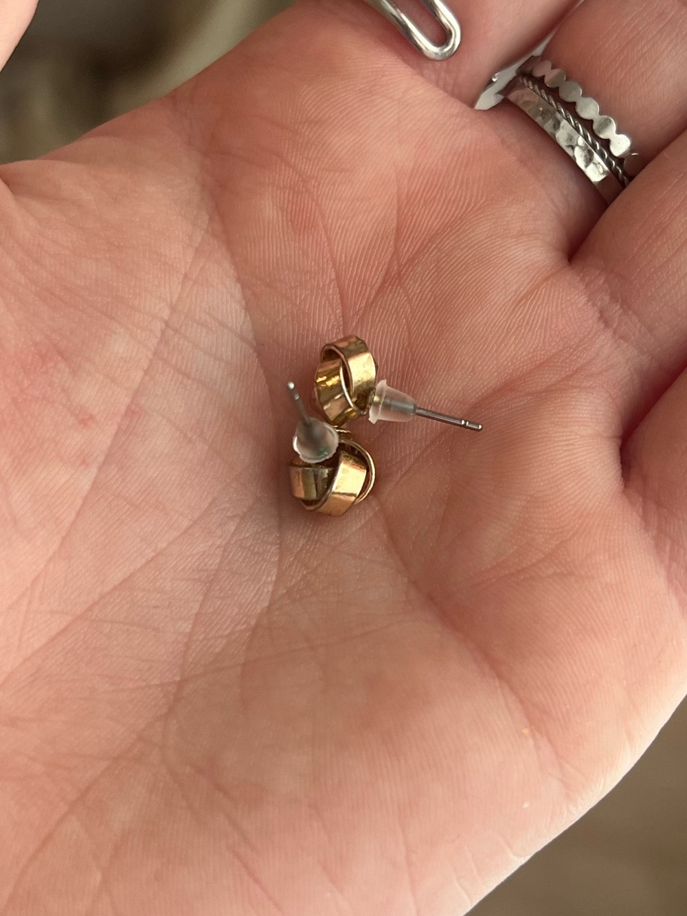 Gold-Tone Knot Stud Earrings - Women Jewelry
